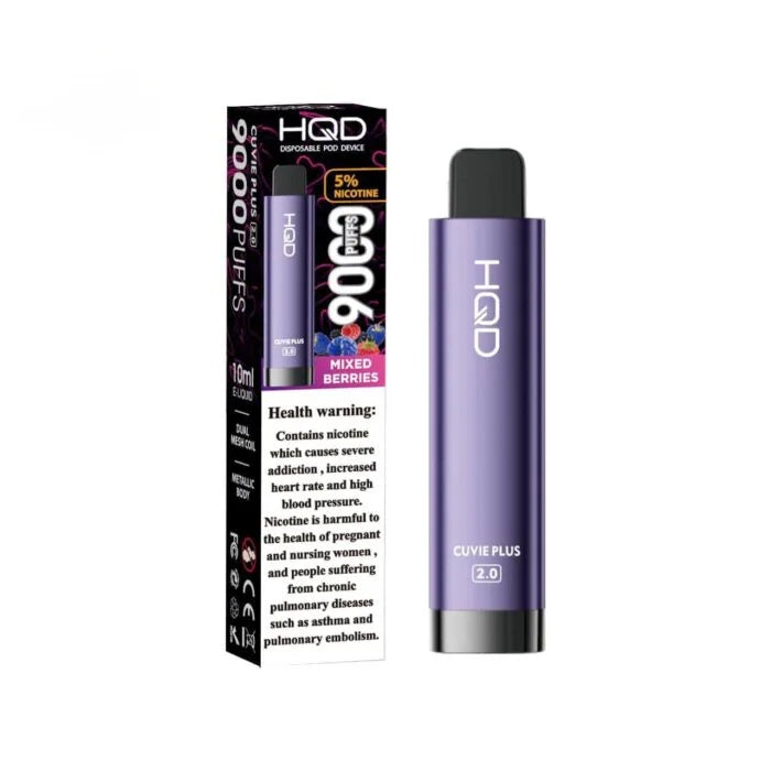 HQD Cuvie Plus 2.0 9000 Puffs Disposable Vape